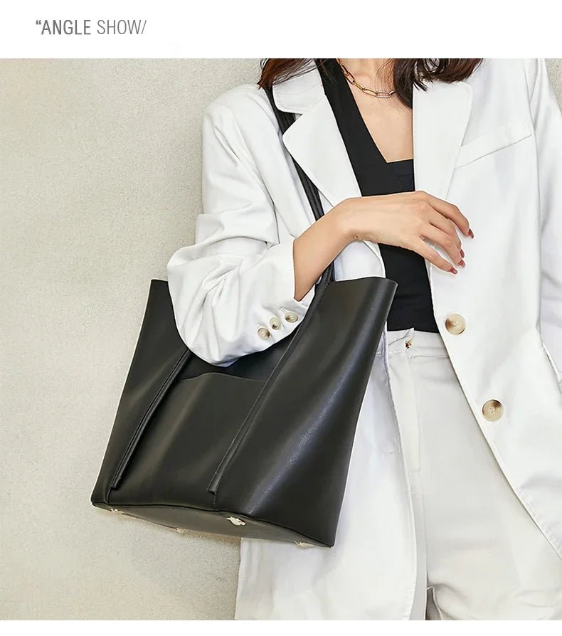 Genuine Leather Tote Bag – Women’s Work & Daily Bag - Image 14