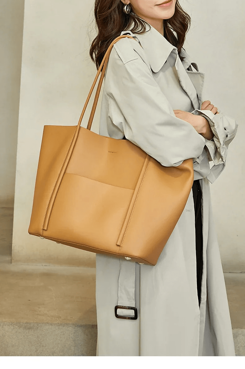 Genuine Leather Tote Bag – Women’s Work & Daily Bag - Image 10