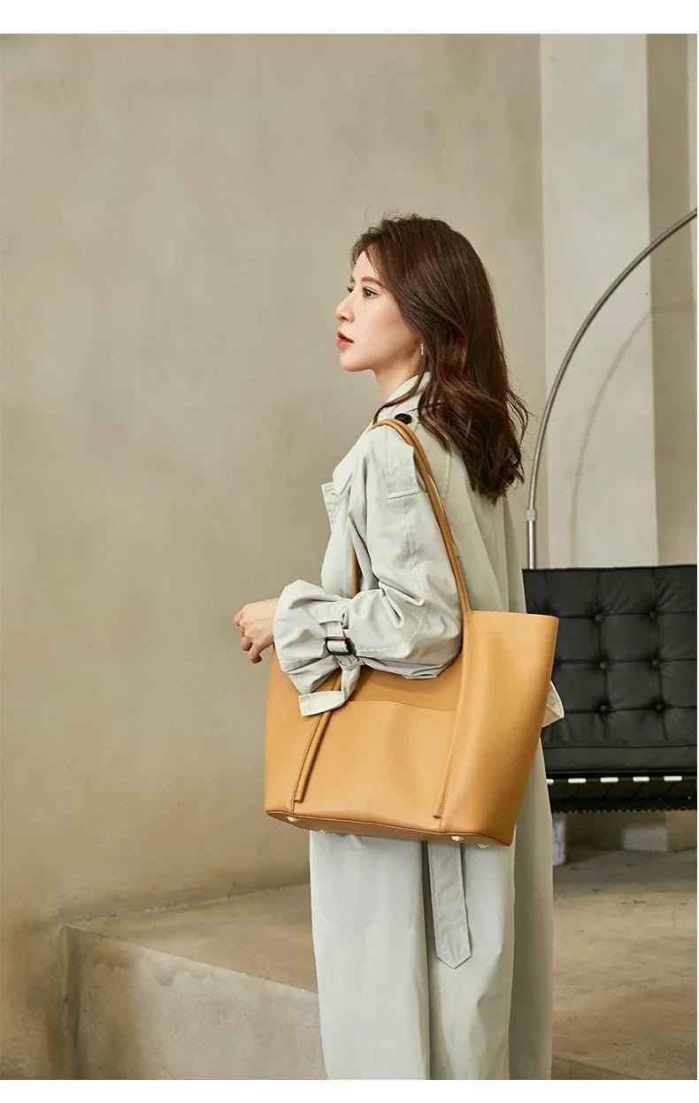 Genuine Leather Tote Bag – Women’s Work & Daily Bag - Image 16