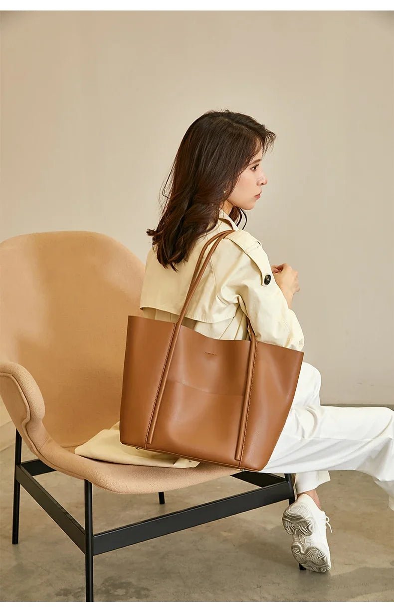 Genuine Leather Tote Bag – Women’s Work & Daily Bag - Image 20