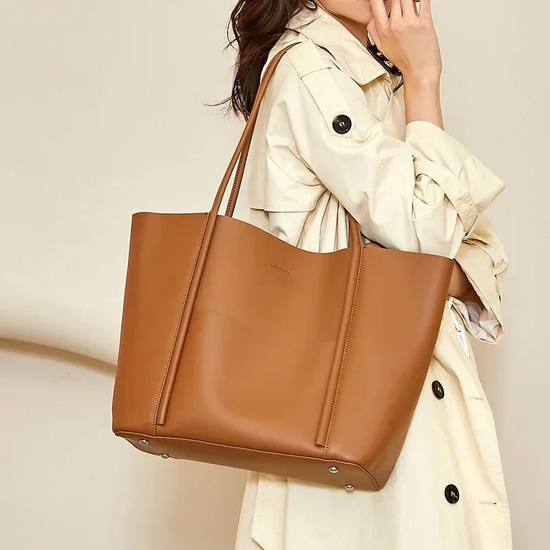 Genuine Leather Tote Bag – Women’s Work & Daily Bag - Image 30